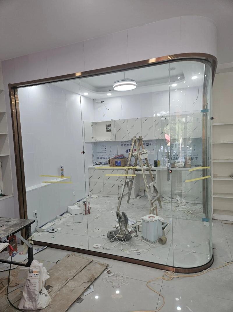 营口市异形展柜玻璃异形展柜玻璃 - 价格